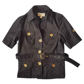 Michael Kors-Michael Michael Kors chaqueta de trinchera-Negro