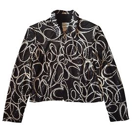 Joseph Ribkoff Black and White Polyester Jacket Black White