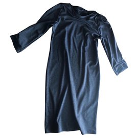 Autre Marque Dunkelgraues Kleid Anthrazitgrau
