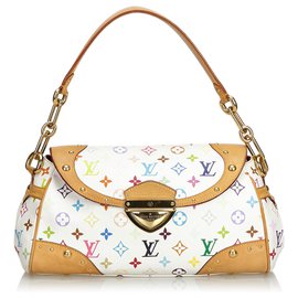 Louis Vuitton-Louis Vuitton White Monogram Multicolore Beverly MM-White,Multiple colors