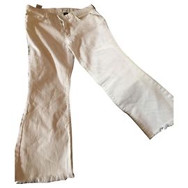 Vaqueros blancos Current Elliott de algodón talla 26 Blanco