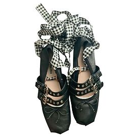 Miu Miu Ballet Flats Black