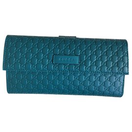 Gucci-portefeuilles-Turquoise