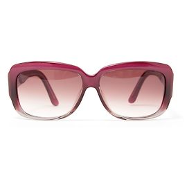 Yves Saint Laurent Sonnenbrille Quadratisch Lila Grau Kunststoff Grau Lila