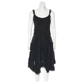Diane Von Furstenberg DvF Nelly asymmetric silk dress Black