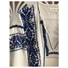 Isabel Marant-Dresses-White,Blue