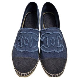 Chanel-espadrillas-Blu scuro