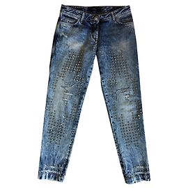 Philipp Plein Jeans estilo boyfriend Azul