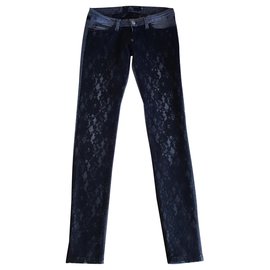 Philipp Plein-Jeans de encaje-Gris