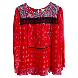 Claudie Pierlot camicetta rossa paisley pattern claudie pierrot Rosso