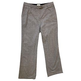 Erdem By H&M Grey Wool Bootcut Trousers Grey