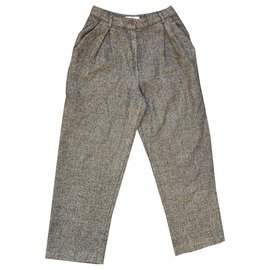 Valentino-Pants, leggings-Dark grey