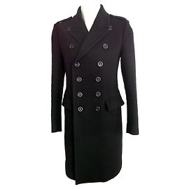 COAT MAN BURBERRY PRORSUM WOOL 48 IT Black