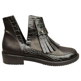 Botas Aperlai de piel negra Negro