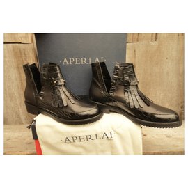 Aperlai-new Aperlai boots-Black
