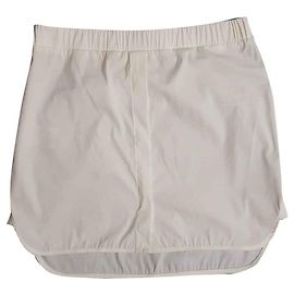 Jupe blanche Neil Barrett en coton et polyamide Blanc