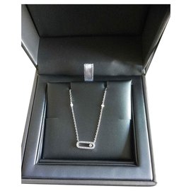 Collier Messika Move Uno oder Blanc Silber