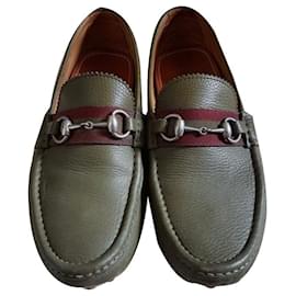 Gucci-Loafers Slip ons-Khaki