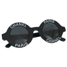 Chanel-Chanel Paris Collector vintage glasses-Preto