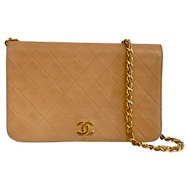 Sac wallet on Chain Chanel Beige