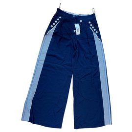 Kenzo-Kenzo desfile de pantalones-Azul marino