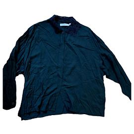 Chantal Thomass Bluse mit Spitzenkragen Schwarz Schwarz