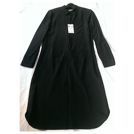 Burberry Uniform Seidenhemdkleid schwarz Schwarz