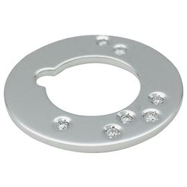 Colgante modelo Dinh Van "Target" en oro blanco, diamantes. Otro