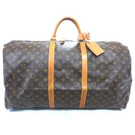 Louis Vuitton-KEEPALL 60 MONOGRAM-Marron