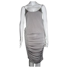 Zimmermann-Vestido de fiesta gris plata-Plata,Gris