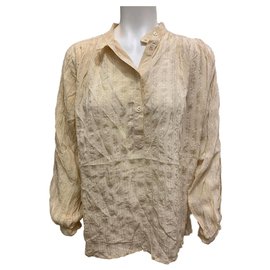 Pierre Cardin-Wrap blouse-Beige,Yellow