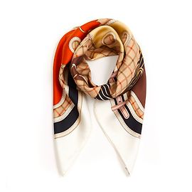 Hermès Camails Braun Beige Orange Roh