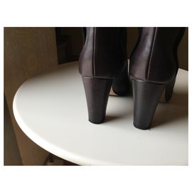 Avril Gau-Ankle Boots-Dark brown
