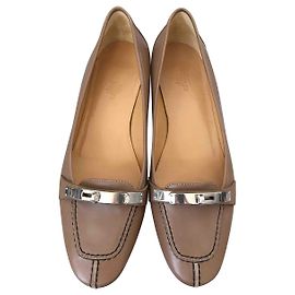 Hermès Chaussures Kelly lock Taupe