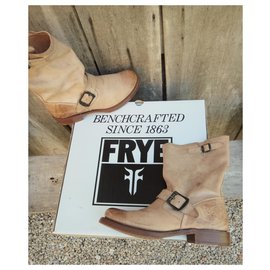 Frye-Frye boots, Véronica Short model-Beige