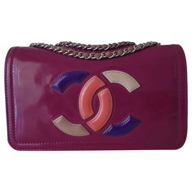 Chanel-Bolsa de batom rosa Chanel-Rosa