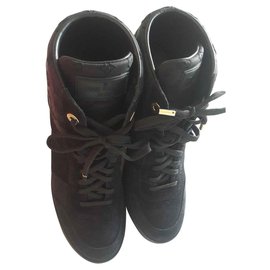 Louis Vuitton-Zapatillas de cuña Millenium-Negro
