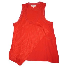 Vanessa Bruno Athe Red Silk Top Red