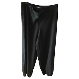 Autre Marque LILI SOBERLY Grey Silk and Polyester Pants Grey