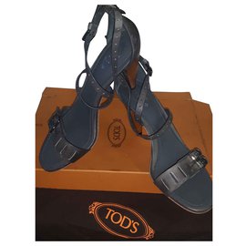 Tod's-Tod's sandals 39.5-Dark grey