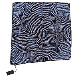 Carré 90 blue silk zebra bottega veneta Dark blue