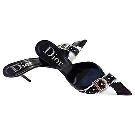 Dior-Maultiere Schwarz