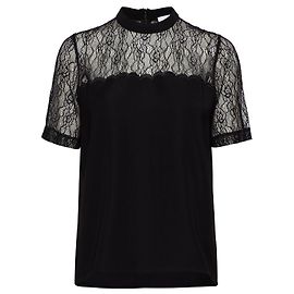 Blusa de renda preta Samsoe & Samsoe Preto