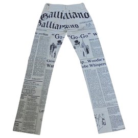 John Galliano-Emblemático jean galliano nuevo estado-Negro