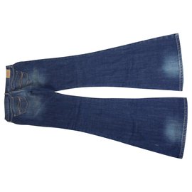 Abercrombie & Fitch-Jean Abercombie & Fitch Flare Modell in sehr gutem Zustand-Blau