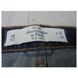 Abercrombie & Fitch-Jean Abercombie & fitch flare modelo muito bom estado-Azul
