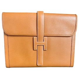 Hermès Jige GM Beige Caramello