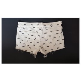 Rag & Bone-Pantalones cortos-Negro,Blanco