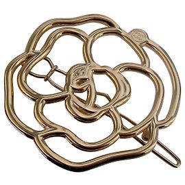 Chanel CAMELIA CLAMP Dourado