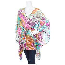 Tunica in seta Matthew Williamson Multicolore